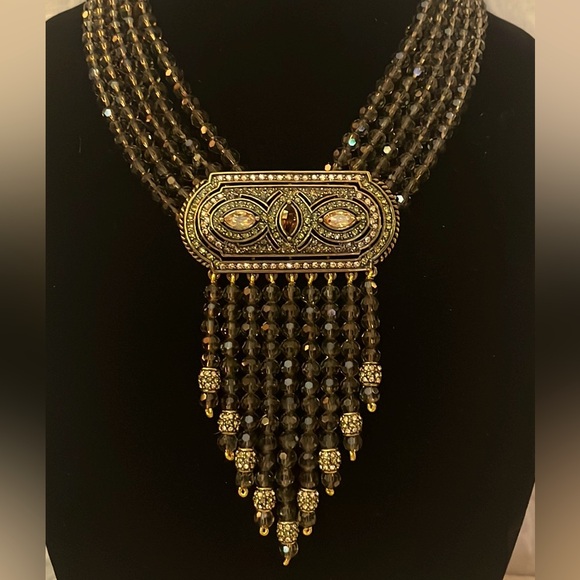 Heidi Daus Swarovski crystal Art Deco necklace - Picture 13 of 15